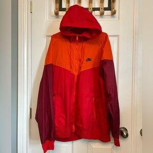 Men’s Nike Sportswear Windrunner lined Woven Jacket Scarlet University Red XXL